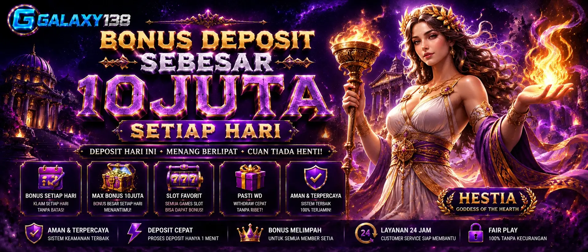 Bonus Deposit Sebesar 10JT